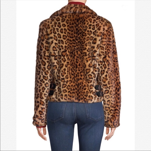Rebecca Minkoff “Hudson” Faux Fur Leopard Bomber - Picture 6 of 8